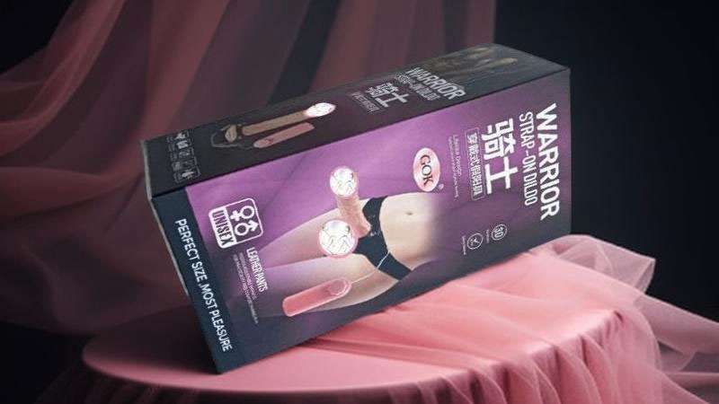 Hộp sản phẩm dương vật có dây đeo rỗng ruột hàng chuẩn